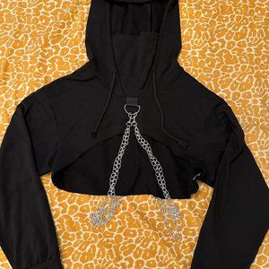 Long Sleeve Crop Hoodie